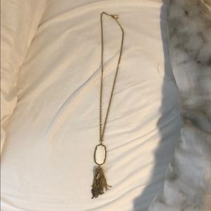 White Kendra Scott necklace